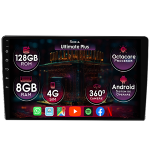 Navigatie dedicata Volkswagen Touareg 2003-2010, 8GB RAM 128GB ROM, Octacore, Platforma 7862, Display 9" QLED, Carplay&Android Auto, Android 14, Ventilator Activ - imagine 1