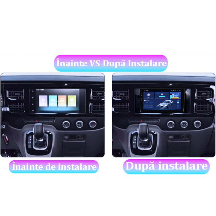 Navigatie dedicata Ford Transit PRO 2022, 4GB RAM 64GB ROM, Quad Core, Display 9" QLED 1K, Carplay&Android Auto, Android 14, Suport camere AHD - imagine 2
