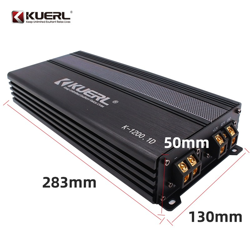 Amplificator Auto K-1200 1D, clasa AB 1999-2009, 4 canale, 12V, DC 12V, 17HZ-180KHZ, 90dB - imagine 2