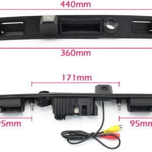 Camera marsarier dedicata NAVI-IT compatibila cu Audi A3, A4, A6, A8 Q7 pentru sisteme android, rezolutie 1280*720 AHD, unghi de vizualizare de 170 grade - imagine 5