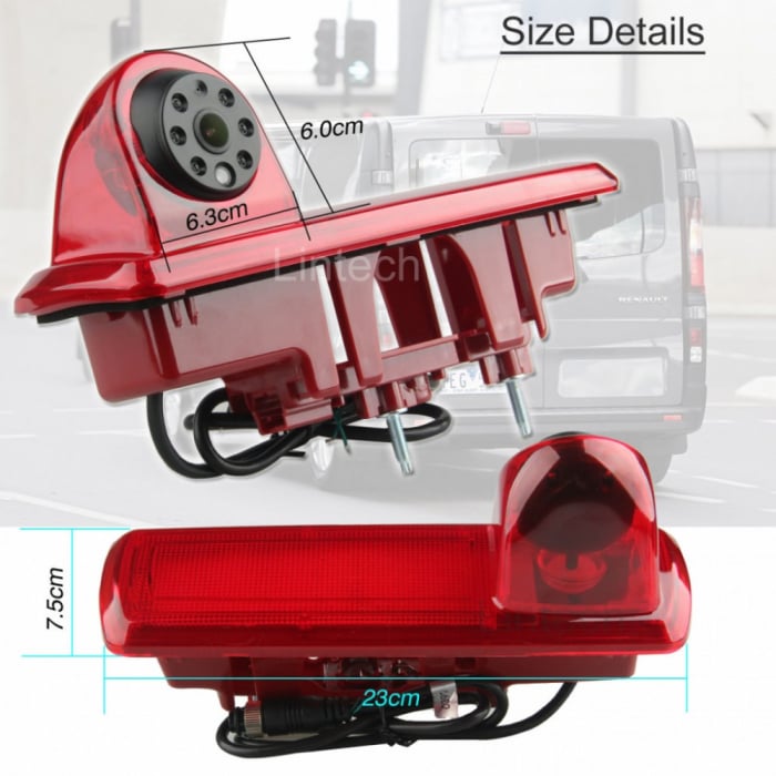 Camera marsarier dedicata NAVI-IT compatibila cu Renault Trafic 2014-, Opel Vivaro 2014- pentru sisteme android, rezolutie 1280*720 AHD, unghi de vizualizare de 145 grade - imagine 2