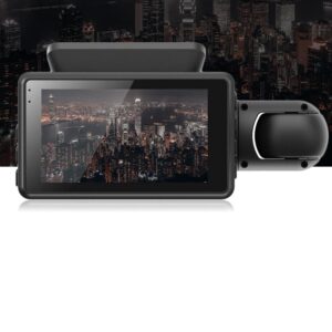 Camera video auto Full HD, DVR A68, 3 inch IPS, 2 cam, 5MP, Negru - imagine 4