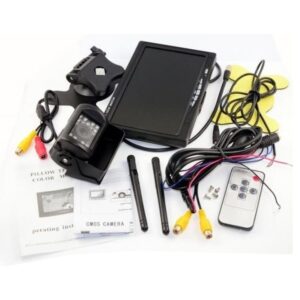 Camera video marsarier si monitor de 7inch pentru autoutilitare / masini, wireless NAVI-IT, rezistenta la apa si praf - Universal - imagine 5