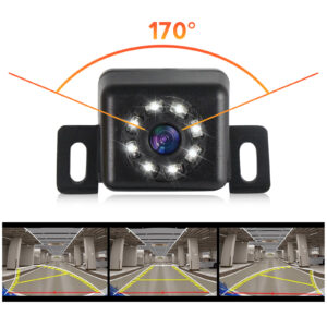 Camera video marsarier cu 8 leduri, unghi 170, patrata, HD, NAVI-IT, rezistenta la apa si praf - Universa - imagine 3