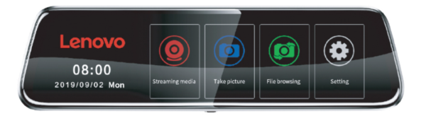 Oglinda NAVI-IT cu DVR ecran de 4.39" Camera fata HD si spate HD unghi 140 + 110