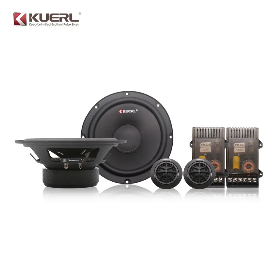 Set difuzoare componente de 6.5 inch K-6501, frecventa de 30HZ-120HZ, 90db, RMS 120W, Neagra - imagine 4
