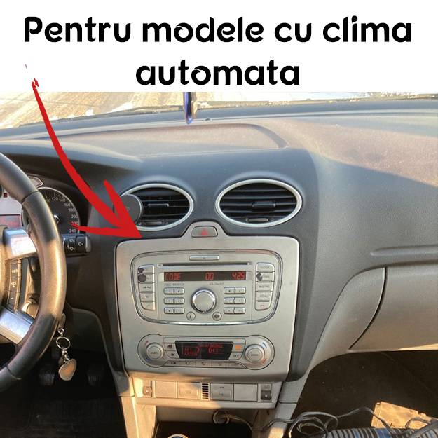 Navigatie dedicata Ford Focus 2 2004-2011, Clima Automata, 4GB RAM 64GB ROM, Quad Core, Display 9" QLED 1K, Carplay&Android Auto, Android 14, Suport camere AHD - imagine 3