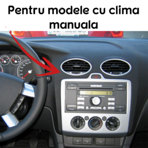 Navigatie dedicata Focus 2 2004-2011 Clima Manuala, Neagra, 4GB RAM 64GB ROM, Quad Core, Display 9" QLED 1K, Carplay&Android Auto, Android 14, Suport camere AHD - imagine 3