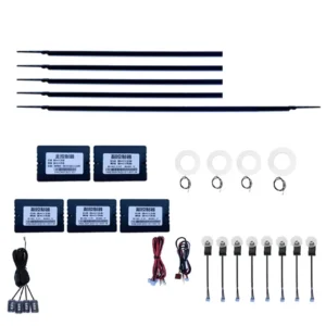 Lumini ambientale interioare Symphony 22 in 1, LED, ABS + RGB, Universale, 12V, 4x Iluminare boxe incluse - imagine 5