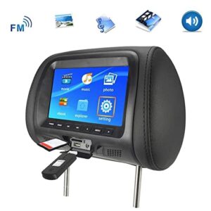 Monitor pentru tetier� cu Display HD de 7 INCH, ecran TFT-LCD, suport USB, MP5 Player, sistem de operare windows negru - imagine 4