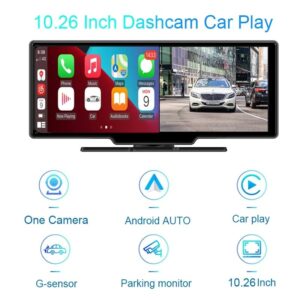 Monitor masina T10 de 10.26", unghi de vizualizare de 170 de grade, Carplay/Android Auto, fara camera - imagine 2