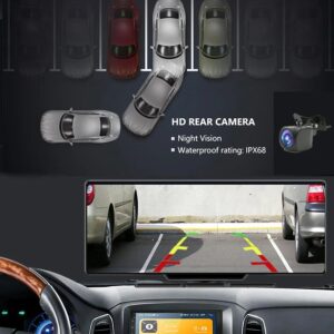 Monitor masina T10 de 10.26", unghi de vizualizare de 170 de grade, Carplay/Android Auto, fara camera - imagine 5