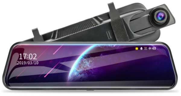 Oglinda cu monitor Full HD 10" camera fata DVR si camera spate