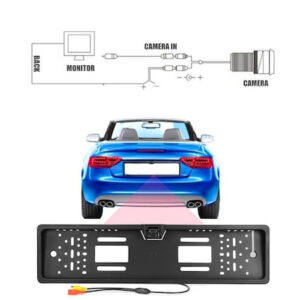 Suport numar cu camera video incorporata, pentru marsarier - imagine 4