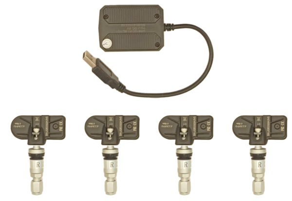 Sistem de monitorizare a presiunii in roti cu 4 senzori ANDROID, 0-116 PSI