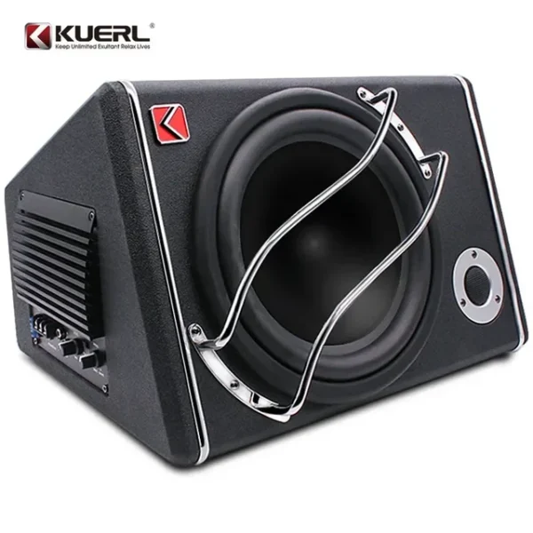 Subwoofer de 10 inch cu statie incorporata+cablaje K-879P, 1200W, frecventa de 100HZ-20KHZ, 70-90db, High Pitch