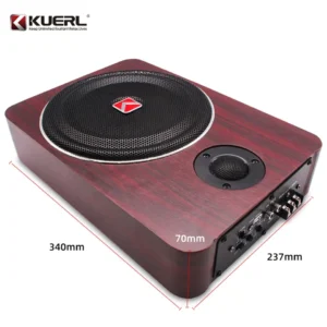 Ultra-thin subwoofer activ K-F808APR cu statie incorporata, 8 inch, 12V, frecventa de 20 - 20000 Hz, 600W, fara cablaje rca - imagine 2