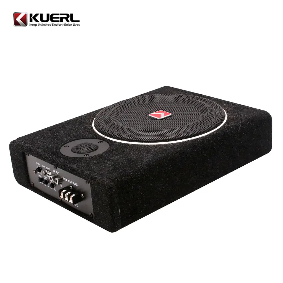 Ultra-thin subwoofer activ K-806APR cu statie incorporata, 8 inch, 12V, frecventa de 20 - 20000 Hz, 600W, fara cablaje - imagine 3