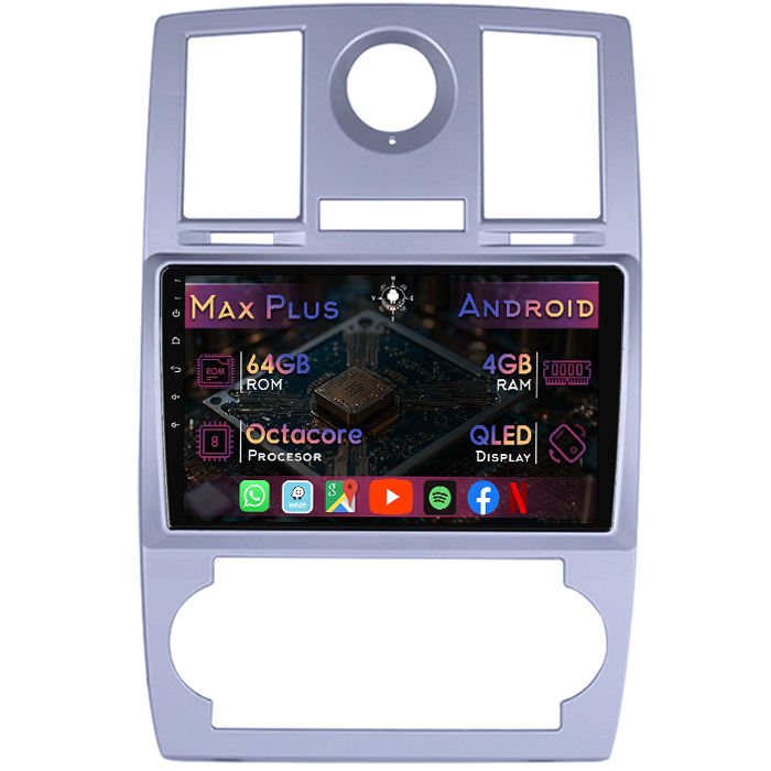 Navigatie dedicata Chrysler 300C 2004-2011, 4GB RAM 64GB ROM, Octacore, Display 9" QLED, Carplay&Android Auto, Android 14, Suport camere AHD - imagine 1