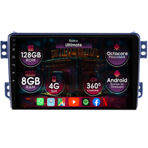 Navigatie dedicata Opel Agila 2007-2014, 8GB RAM 128GB ROM, Octacore, Platforma TS18, Display 9" QLED, Carplay&Android Auto, Android 14, Ventilator Activ - imagine 1