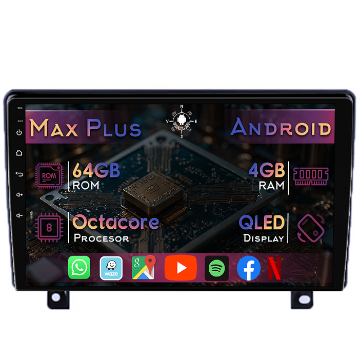 Navigatie dedicata Opel Astra H 2004-2014, 4GB RAM 64GB ROM, Octacore, Display 9" QLED, Carplay&Android Auto, Android 14, Suport camere AHD - imagine 1