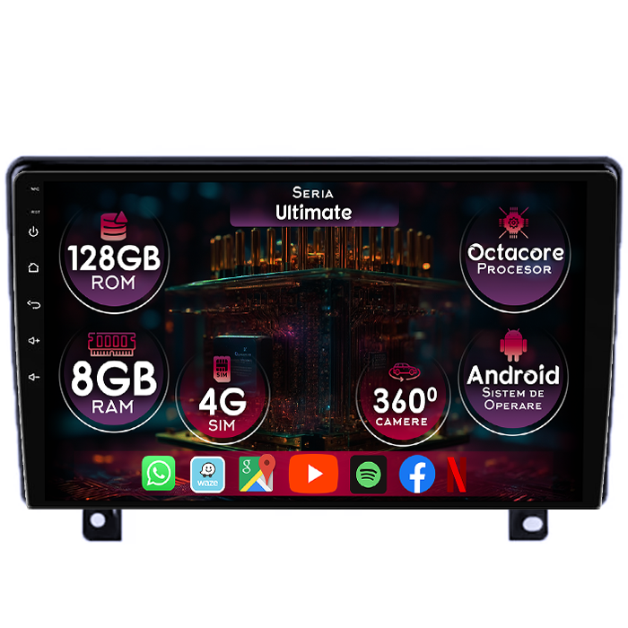 Navigatie dedicata Opel Astra H 2004-2014, 8GB RAM 128GB ROM, Octacore, Platforma TS18, Display 9" QLED, Carplay&Android Auto, Android 14, Ventilator Activ - imagine 1