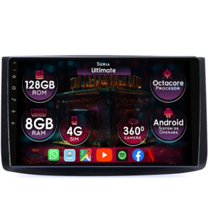 Navigatie dedicata Chevrolet Aveo 2006-2012, 8GB RAM 128GB ROM, Octacore, Platforma TS18, Display 9" QLED, Carplay&Android Auto, Android 14, Ventilator Activ - imagine 1