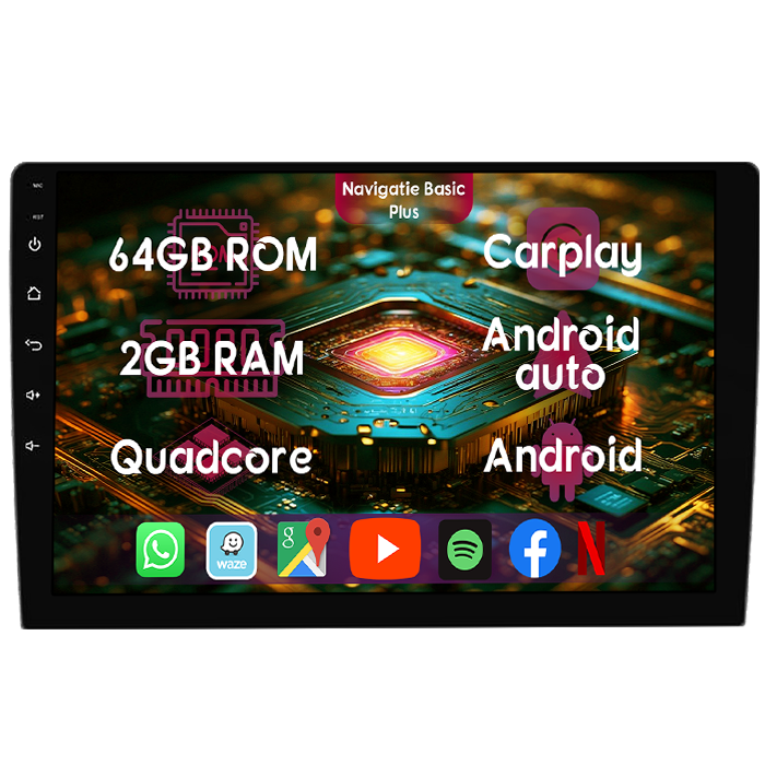 Navigatie dedicata Citroen Berlingo 2008-2018, 2GB RAM 64GB ROM, Quad Core, Display 9" IPS Full HD, Carplay&Android Auto, Android 14, Suport camere AHD - imagine 1