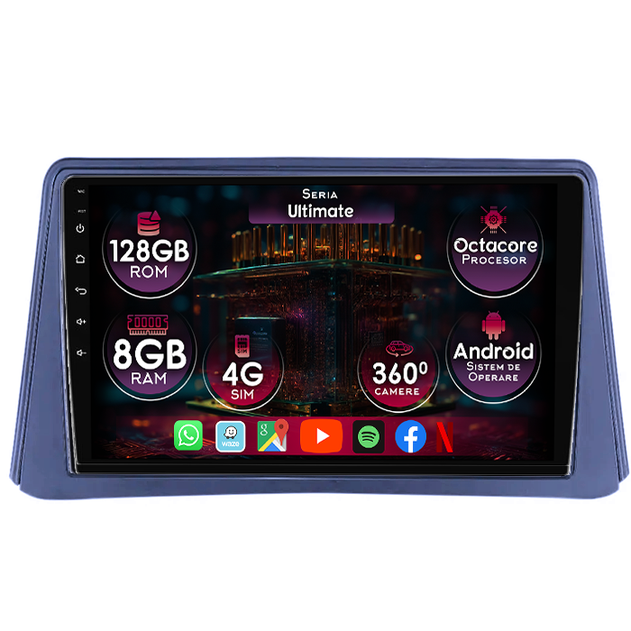 Navigatie dedicata Buick Encore 2013-2015, 8GB RAM 128GB ROM, Octacore, Platforma TS18, Display 9" QLED, Carplay&Android Auto, Android 14, Ventilator Activ - imagine 1