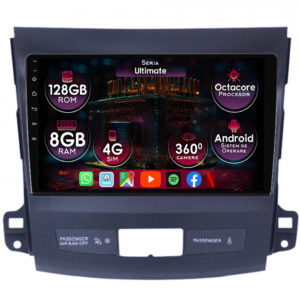 Navigatie dedicata Citroen C-Crosser 2007-2012, 8GB RAM 128GB ROM, Octacore, Platforma TS18, Display 9" QLED, Carplay&Android Auto, Android 14, Ventilator Activ - imagine 1