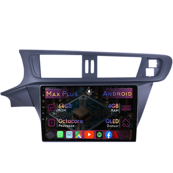 Navigatie dedicata Citroen C3-XR 2010-2015, 4GB RAM 64GB ROM, Octacore, Display 10" QLED, Carplay&Android Auto, Android 14, Suport camere AHD