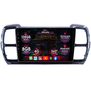 Navigatie dedicata Citroen C5 Aircross 2018+, 8GB RAM 128GB ROM, Octacore, Platforma TS18, Android 14, Display QLED 9", Carplay&Android Auto, SIM 4G - imagine 1