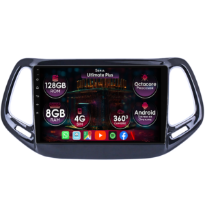 Navigatie dedicata Jeep Compass 2016-2018, 8GB RAM 128GB ROM, Octacore, Platforma 7862, Display 10" QLED 2K, Carplay&Android Auto, Android 14, Ventilator Activ - imagine 1