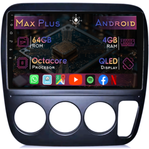 Navigatie dedicata Honda CR-V 1 1998, 4GB RAM 64GB ROM, Octacore, Display 9" QLED, Carplay&Android Auto, Android 14, Suport camere AHD - imagine 1