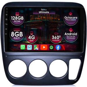 Navigatie dedicata Honda CR-V 1 1998, 8GB RAM 128GB ROM, Octacore, Platforma TS18, Display 9" QLED, Carplay&Android Auto, Android 14, Ventilator Activ - imagine 1