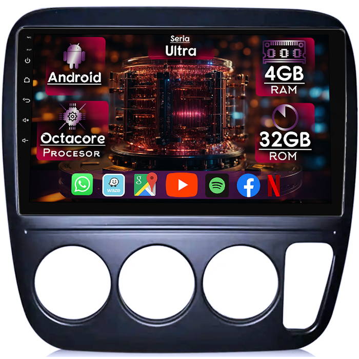 Navigatie dedicata Honda CR-V 1 1998, 4GB RAM 32GB ROM, Octacore, Display 9" QLED 2K, Carplay&Android Auto, Android 14, Ventilator Activ - imagine 1