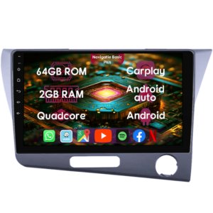 Navigatie dedicata Honda CR-Z, 2GB RAM 64GB ROM, Quad Core, Display 9" IPS Full HD, Carplay&Android Auto, Android 14, Suport camere AHD - imagine 1