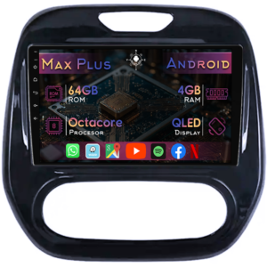 Navigatie dedicata Renault Captur 1 2013-2020, 4GB RAM 64GB ROM, Octacore, Display 9" QLED, Carplay&Android Auto, Android 14, Suport camere AHD - imagine 1