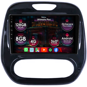 Navigatie dedicata Renault Captur 1 2013-2020, 8GB RAM 128GB ROM, Octacore, Platforma 7862, Display 9" QLED, Carplay&Android Auto, Android 14, Ventilator Activ - imagine 1