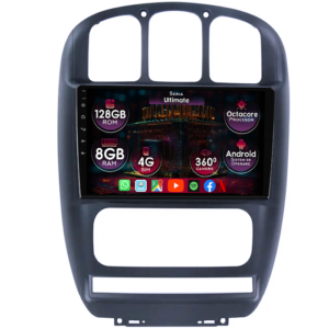 Navigatie dedicata Dodge Caravan 2000-2007, 8GB RAM 128GB ROM, Octacore, Platforma TS18, Display 9" QLED, Carplay&Android Auto, Android 14, Ventilator Activ - imagine 1