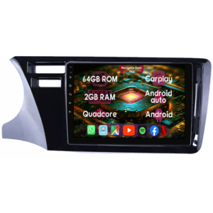 Navigatie dedicata Honda City 2014, 2GB RAM 64GB ROM, Quad Core, Display 9" IPS Full HD, Carplay&Android Auto, Android 14, Suport camere AHD - imagine 1