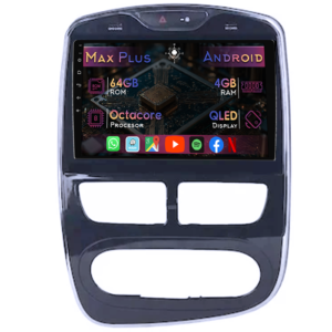 Navigatie dedicata Renault Clio 4 2015-2019, 4GB RAM 64GB ROM, Octacore, Display 10" QLED, Carplay&Android Auto, Android 14, Suport camere AHD - imagine 1