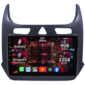 Navigatie dedicata Chevrolet Cobalt 2011-2018, 4GB RAM 32GB ROM, Octacore, Display 9" QLED, Carplay&Android Auto, Android 14, Ventilator Activ - imagine 1