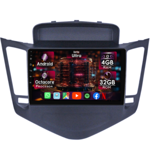 Navigatie dedicata Chevrolet Cruze 2008-2013, 4GB RAM 32GB ROM, Octacore, Display 9" QLED, Carplay&Android Auto, Android 14, Ventilator Activ - imagine 1