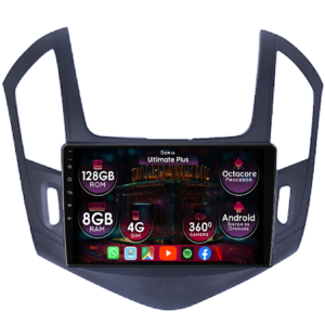 Navigatie dedicata Chevrolet Cruze 2013-2015, 8GB RAM 128GB ROM, Octacore, Platforma 7862, Display 9" QLED 2K, Carplay&Android Auto, Android 14, Ventilator Activ - imagine 1