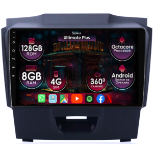 Navigatie dedicata Isuzu D-Max 2017, 8GB RAM 128GB ROM, Octacore, Platforma 7862, Display 9" QLED, Carplay&Android Auto, Android 14, Ventilator Activ - imagine 1