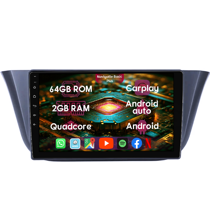 Navigatie dedicata Iveco Daily VI 2018, 2GB RAM 64GB ROM, Quad Core, Display 9" IPS Full HD, Carplay&Android Auto, Android 14, Suport camere AHD - imagine 1