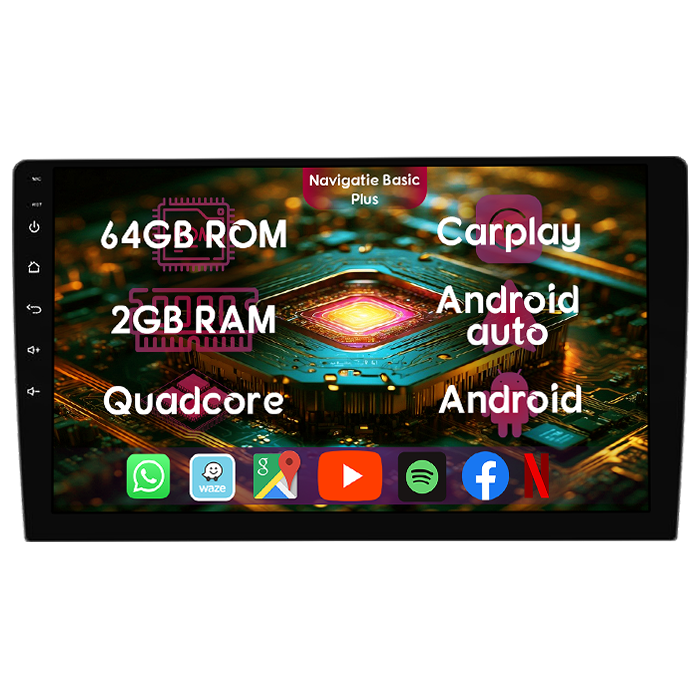 Navigatie dedicata Fiat Ducato 2006-2016 Low, 2GB RAM 64GB ROM, Quad Core, Display 9" IPS Full HD, Carplay&Android Auto, Android 14, Suport camere AHD - imagine 1
