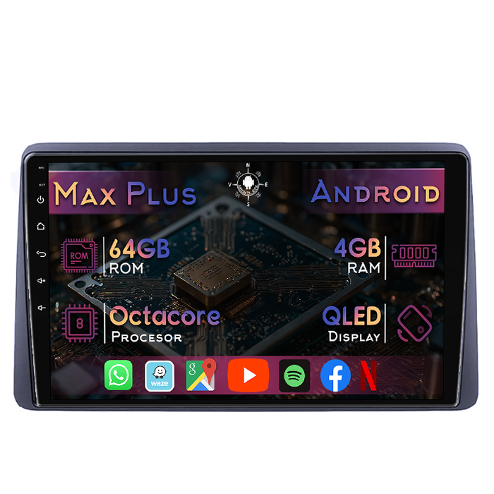 Navigatie dedicata Dacia Duster 2017-2021, 4GB RAM 64GB ROM, Octacore, Display 9" QLED, Carplay&Android Auto, Android 14, Suport camere AHD - imagine 1