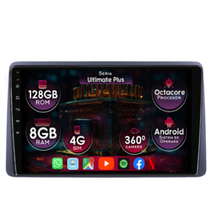 Navigatie dedicata Dacia Duster 2017-2021, 8GB RAM 128GB ROM, Octacore, Platforma 7862, Display 9" QLED, Carplay&Android Auto, Android 14, Ventilator Activ - imagine 1